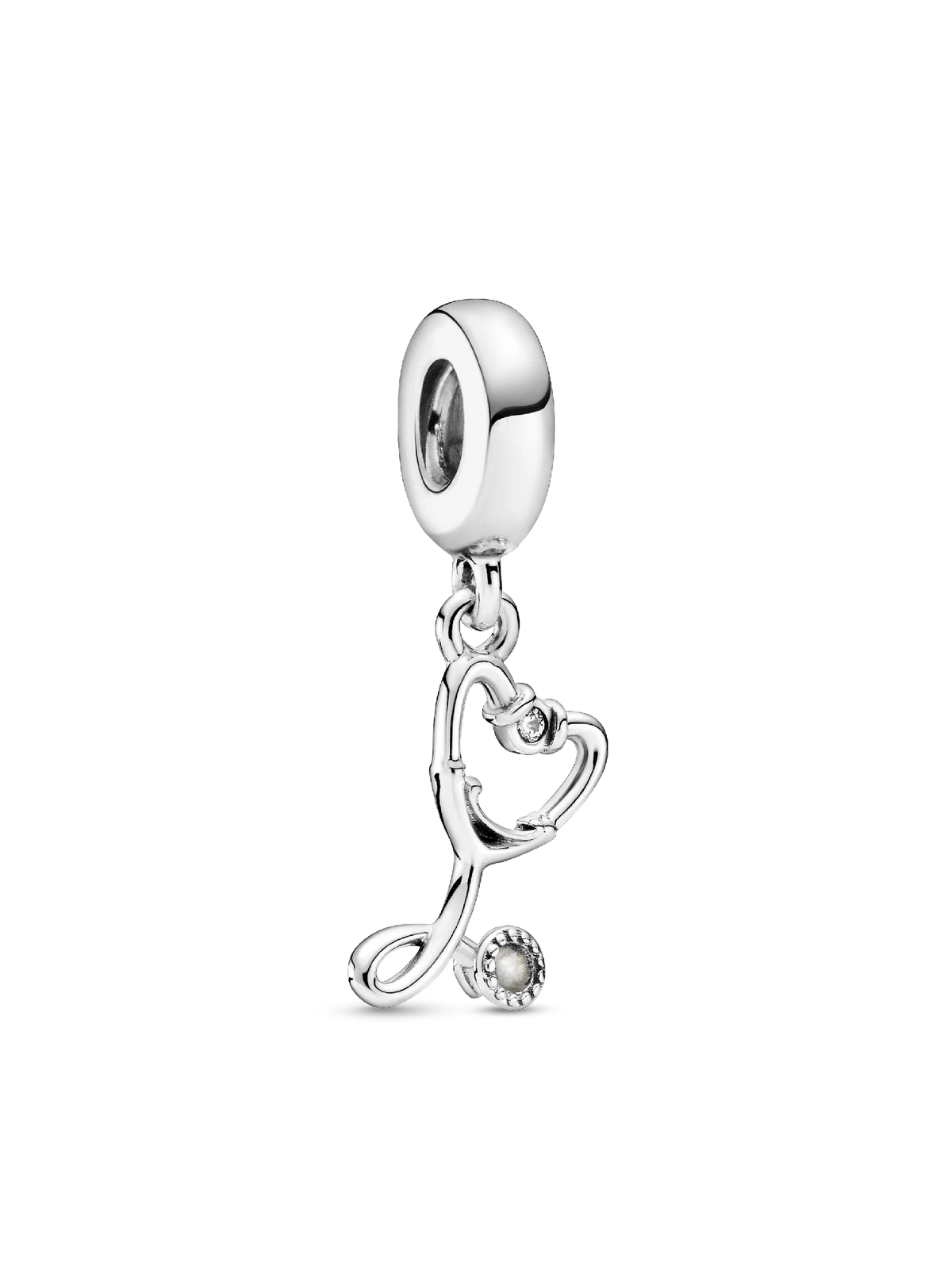 Stethoscope Heart Dangle Charm