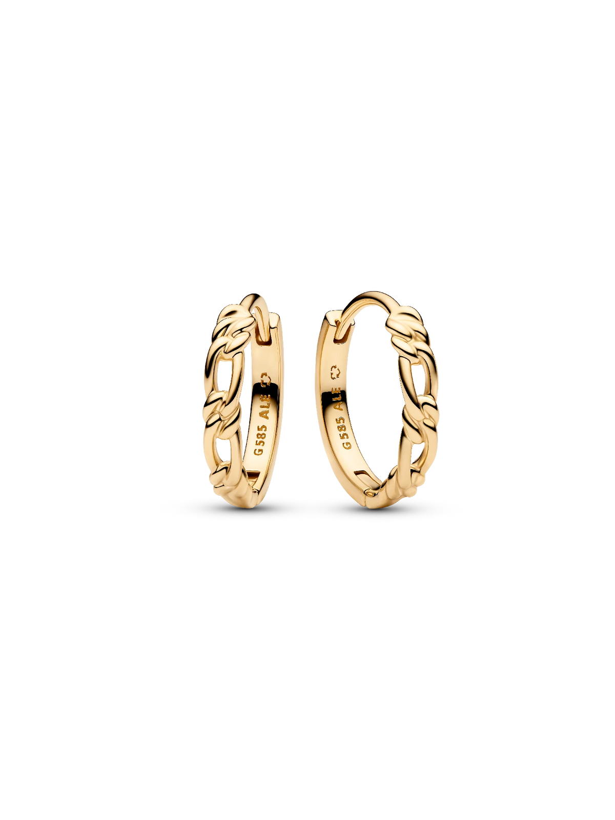 Pandora Era Figaro Hoop Earrings