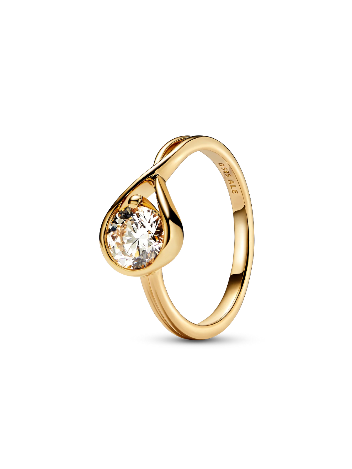 Pandora Infinite 14k White Gold Lab-grown Diamond Ring