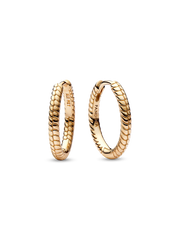 Pandora Moments Small Charm Hoop Earrings