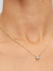 Pandora Era Bezel Lab-Grown Diamond Pendant Necklace