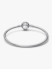 FINAL SALE - Pandora Moments Sparkling Snowflake Clasp Bangle