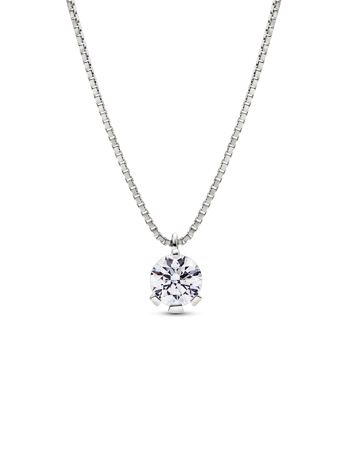 FINAL SALE - Pandora Nova 14k White Gold Lab-grown Diamond Pendant Necklace