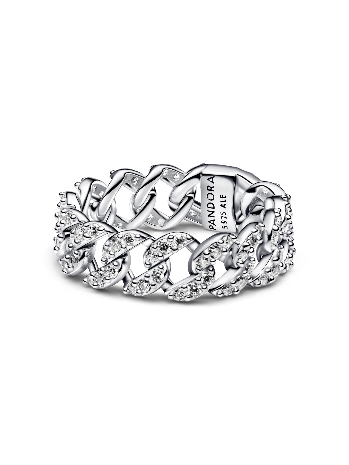 Pavé Cuban Chain Ring