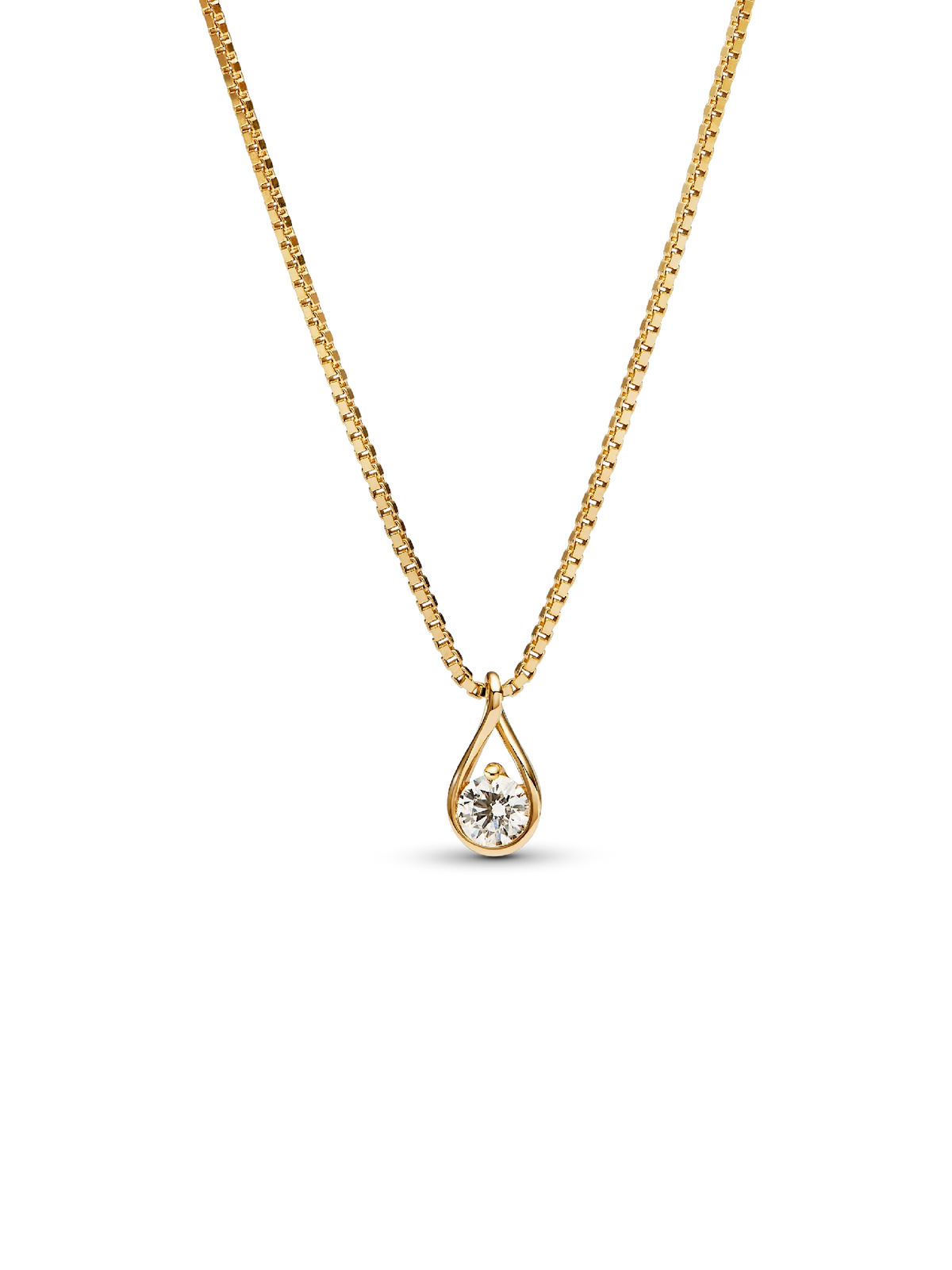 Pandora Infinite 14k White Gold Lab-grown Diamond Pendant Necklace