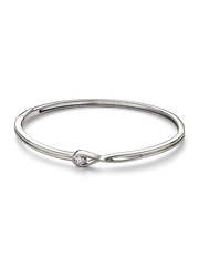 Pandora Infinite 14k White Gold Lab-grown Diamond Bangle