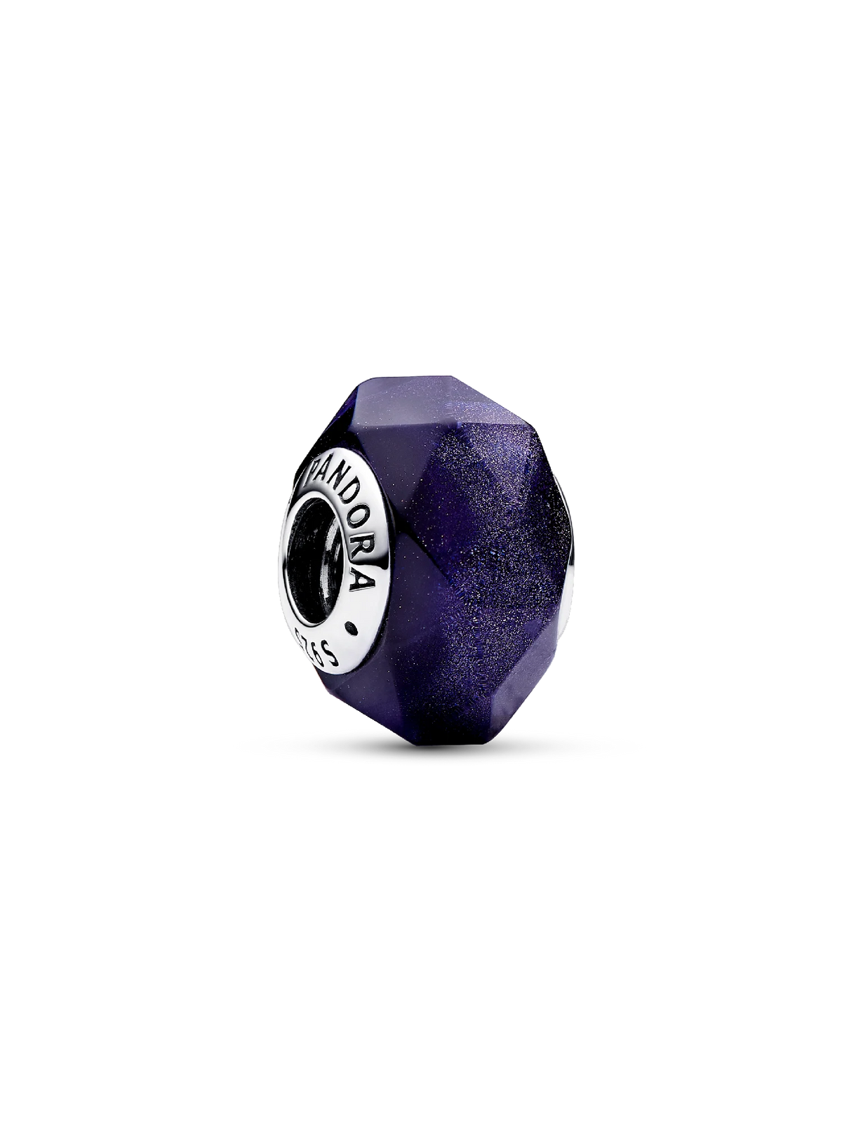 Faceted Blue Murano Glass Charm