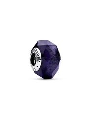 Faceted Blue Murano Glass Charm