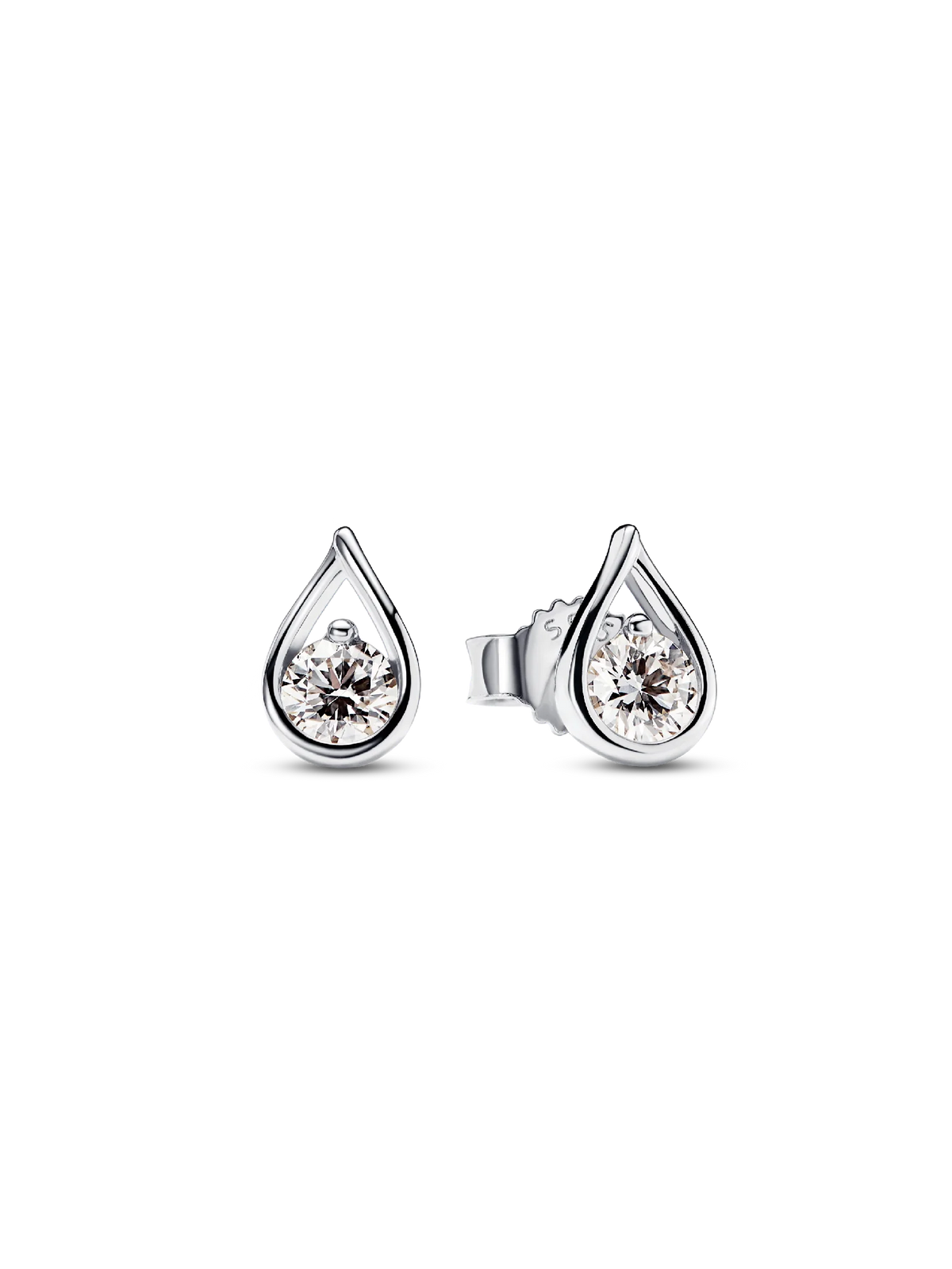 Pandora Infinite Sterling Silver Lab-grown Diamond Earrings