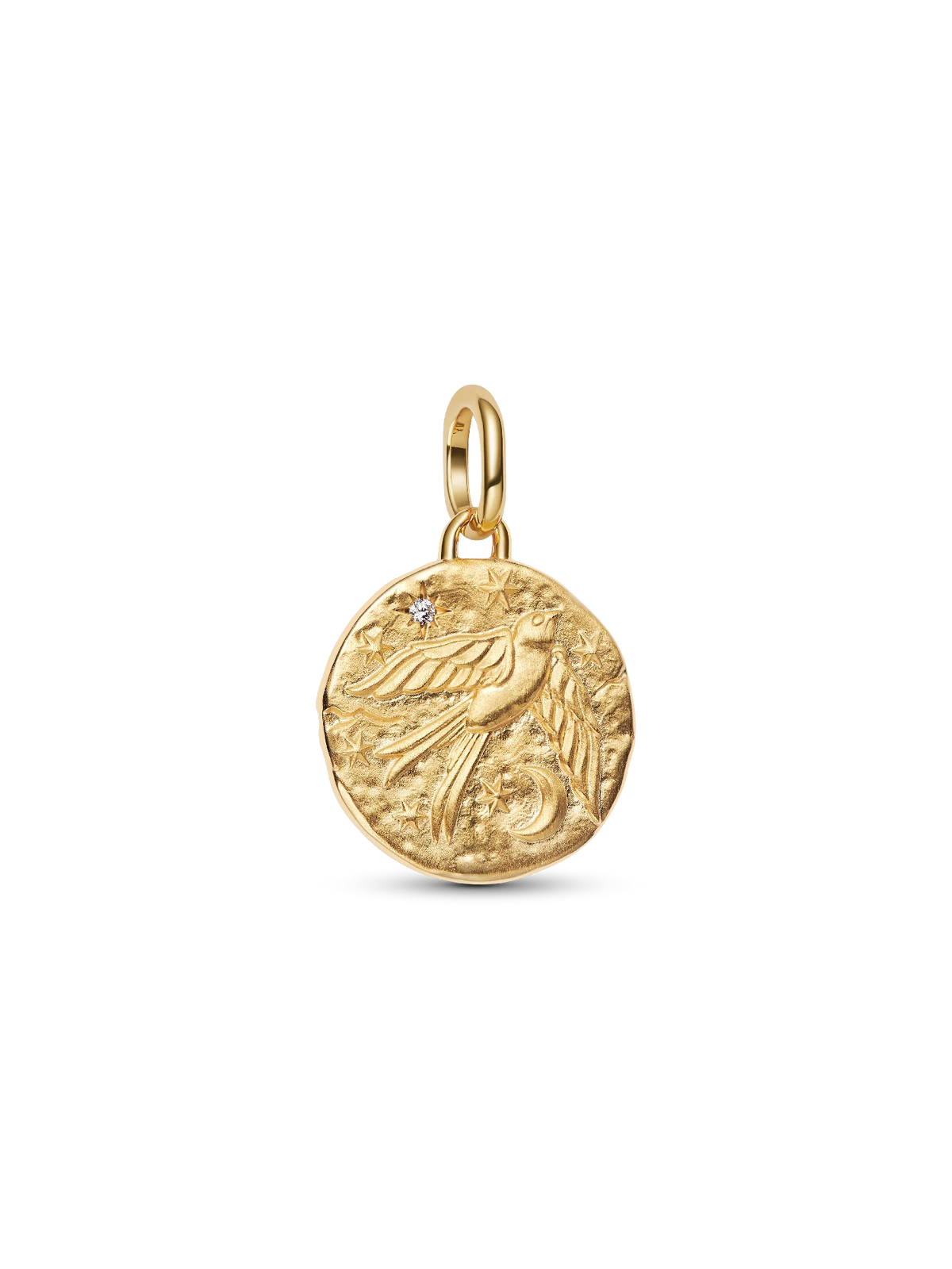 Swallow Medallion Charm