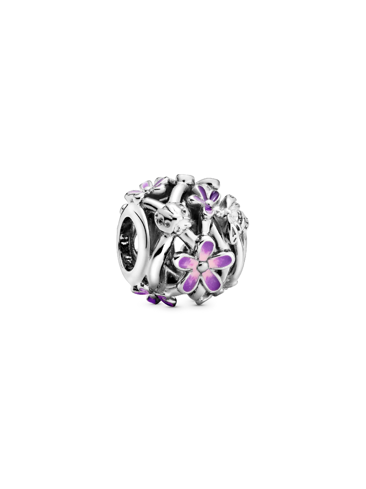 Openwork Purple Daisy Charm