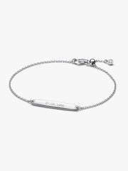 Engravable Bar Chain Bracelet