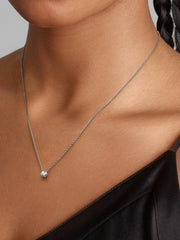 Pandora Era Bezel Sterling Silver Lab-grown Diamond Pendant Necklace