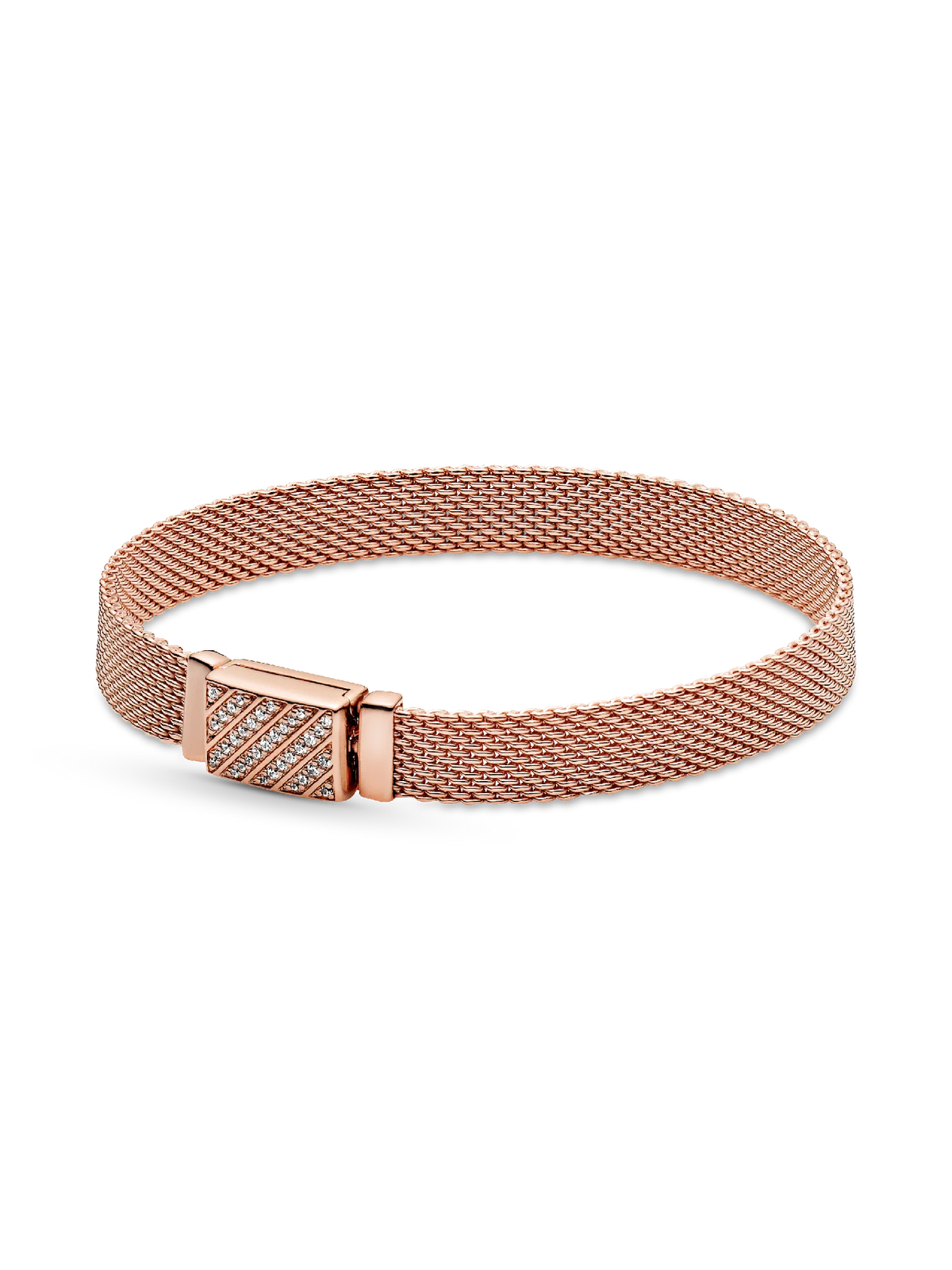 FINAL SALE - Pandora Reflexions Long Clasp Pavé Bracelet