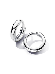 Round Huggie Hoop Earrings