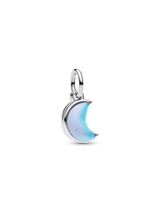 Crescent Moon Double Dangle Charm