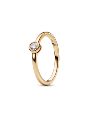 Pandora Era Bezel Sterling Silver Lab-grown Diamond Ring