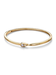 Pandora Infinite 14k White Gold Lab-grown Diamond Bangle