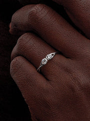 Pandora Infinite Sterling Silver Double-Facing Lab-grown Diamond Ring