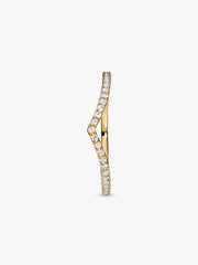 Sparkling Wishbone Ring