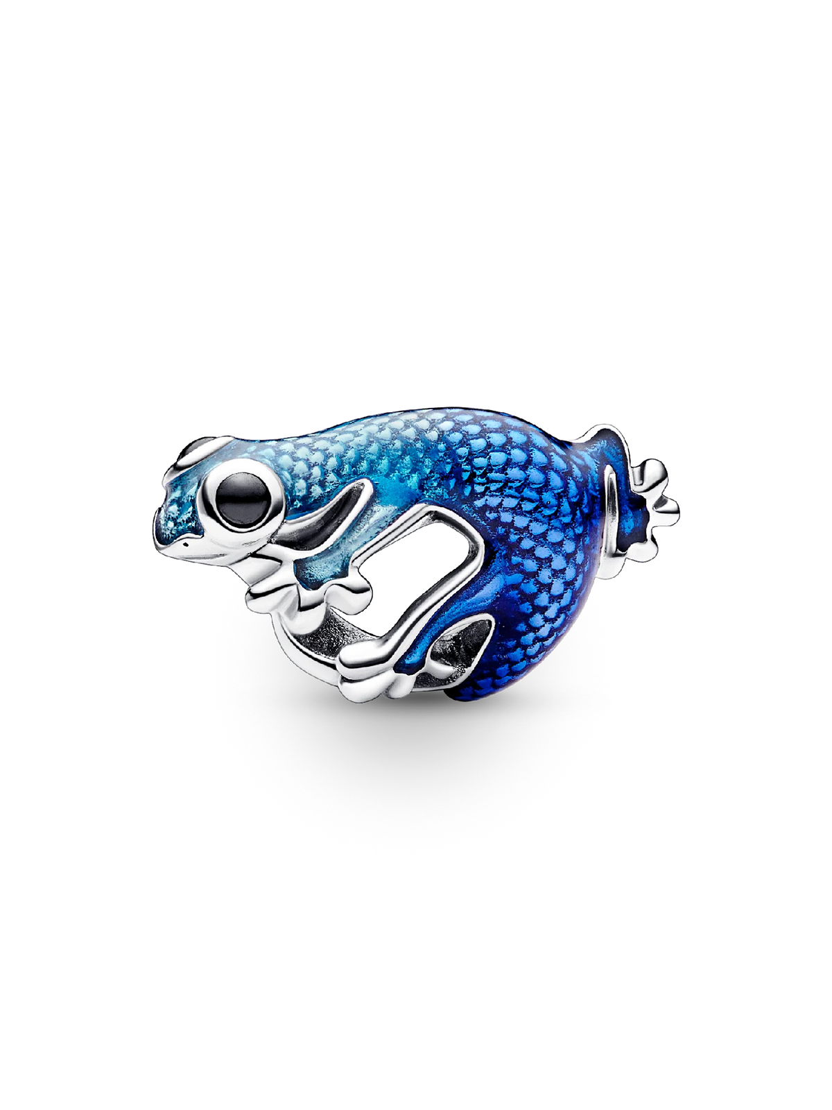 Metallic Blue Gecko Charm